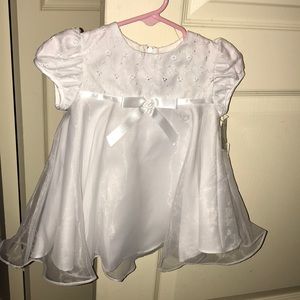 White, infant, dressy dress